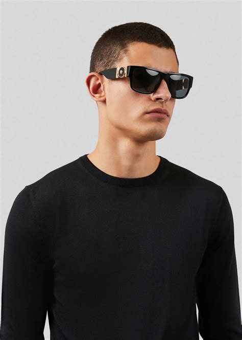 versace black eyeglasses|black versace glasses men.